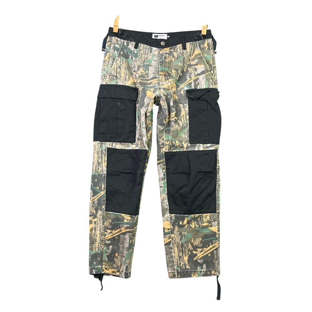 Monet Skateboards Cargo Pants Mens 32* Camo Real Tree Black Skate Streetwear 90s